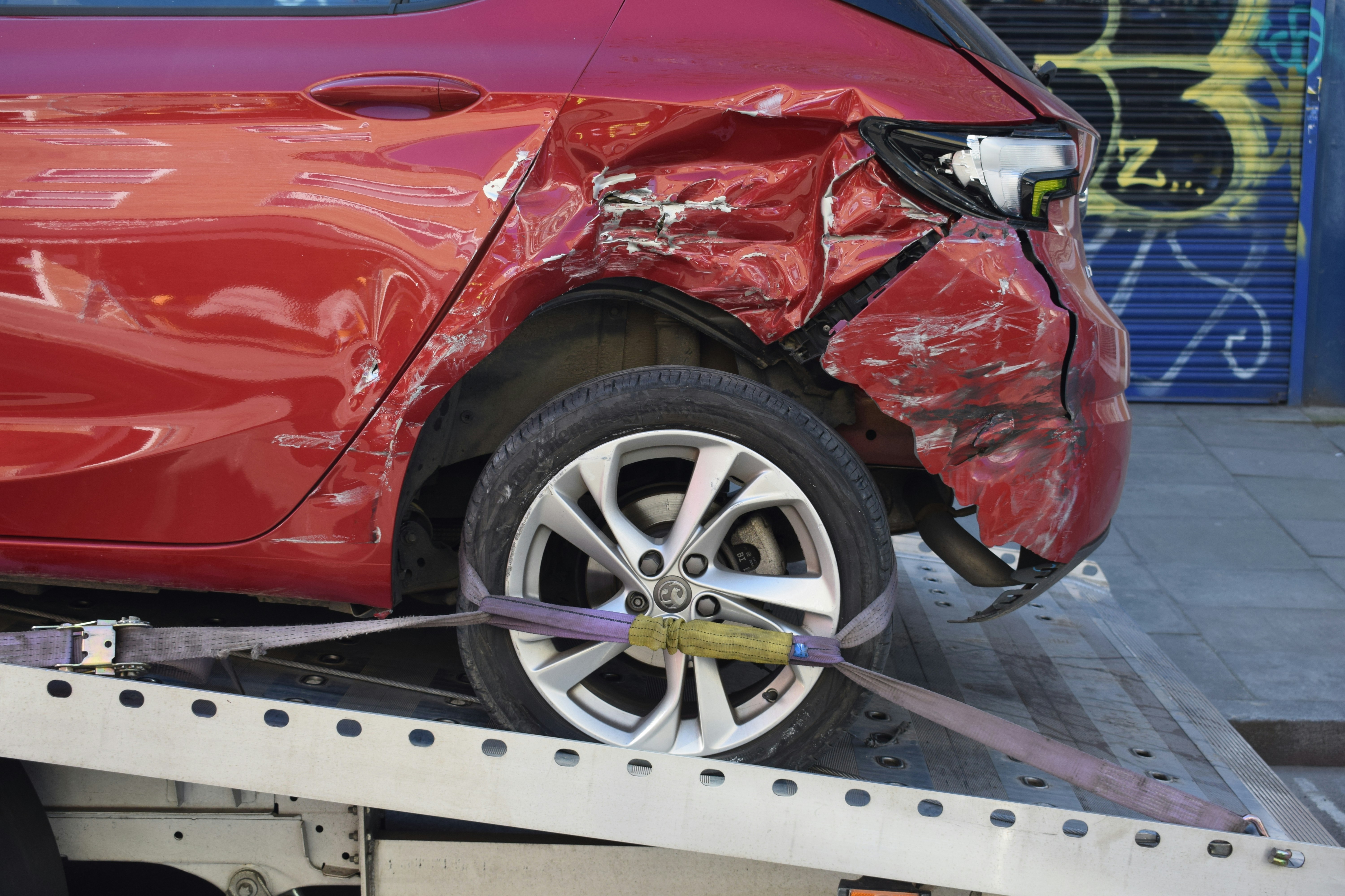 carro batido em acidente
